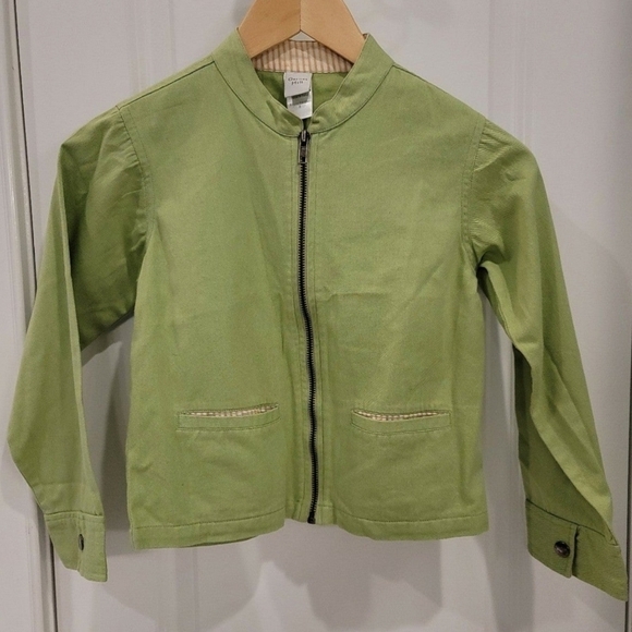 Garnet Hill Green Long-Sleeve Jacket - Size 8 - Picture 3 of 6